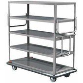 MQ-512F Metro, 64" Stainless Steel Queen Mary Banquet Cart w/ 5 Shelves