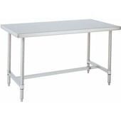WT307HS Metro, 72" x 30" Work Table, All Stainless Steel, HD Super™