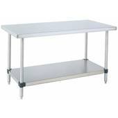 WT307FS Metro, 72" x 30" Work Table, All Stainless Steel, HD Super™