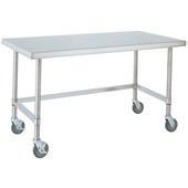 MWT306US Metro, 60" x 30" Work Table, All Stainless Steel, Mobile, HD Super™