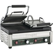 WPG300 Waring, 3,200 Watt Panini Sandwich Grill, Double, Ribbed Top & Bottom