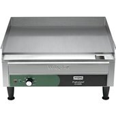 WGR240X Waring, 24" Electric Countertop Griddle, Thermostatic Controls, 240v, 3.3 kW
