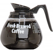 98000 Grindmaster, 64 oz Glass Coffee Decanter, Black (24/case)