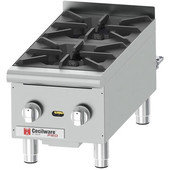 HPCP212 (6200-1000) Cecilware Pro, 44,000 Btu Countertop Gas Hotplate, 2 Burner