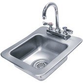 DI-1-25 Advance Tabco, 1 Compartment Stainless Steel Drop-In Sink