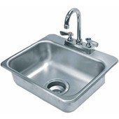 DI-1-35 Advance Tabco, 1 Compartment Stainless Steel Drop-In Sink