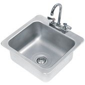 DI-1-168 Advance Tabco, 1 Compartment Stainless Steel Drop-In Sink