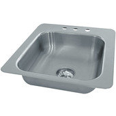 SS-1-2321-12 Advance Tabco, 1 Compartment Stainless Steel Drop-In Sink, Smart Series