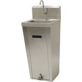 7-PS-90 Advance Tabco, Hand Sink w/ Hands Free Foot Pedal Valve Splash Mount Faucet