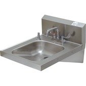 7-PS-25 Advance Tabco, Hand Sink w/ Deck Mount Faucet, Backsplash, Soap Dispenser
