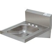 7-PS-75 Advance Tabco, Hand Sink w/o Faucet, w/ Backsplash