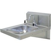 7-PS-26 Advance Tabco, Hand Sink w/ Hands Free Deck Mount Faucet, Backsplash, Soap Dispenser