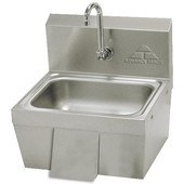 7-PS-44 Advance Tabco, Hand Sink w/ Hands Free Body Activated Valve Splash Mount Faucet