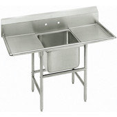 94-41-24-24RL Advance Tabco, 74" One Compartment Sink w/ 2 Drainboards, Spec Line