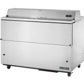 TMC-58-S-HC True, 58" 2 Door Single Sided Milk Cooler, 16 Crate Capacity
