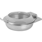 2172-6/30 Spring USA, 4 1/2 Quart Round Stainless Steel Induction Chafer, Reflection Series