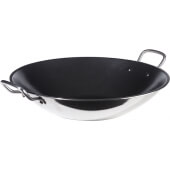 8214-60/35 Spring USA, 13.75" Stainless Steel Non-Stick Induction Wok, Vulcano Series