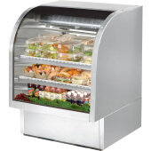 TCGG-36-S-HC-LD True, 36" Curved Glass Refrigerated Deli Display Case