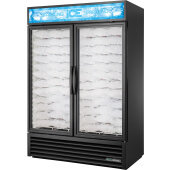 GDIM-49NT-HC~TSL01 True, 54" 2 Glass Door Indoor Ice Merchandiser Freezer, No Tank