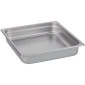 522-66/23 Spring USA, 2/3 Size Stainless Steel Steam Table Pan, 2 1/2" Deep