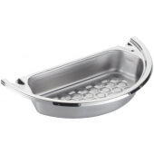 372-36/12D Spring USA, 2 Quart Half-Round Chafer Food Pan with Drain Pattern