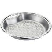 372-66/36D Spring USA, 4 Quart Round Chafer Food Pan with Drain Pattern