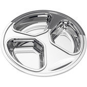 372-37 Spring USA, Three Round Chafer Food Pans w/ Pan Holder