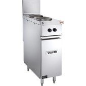 EV12-2FP240 Vulcan, 4 kW Electric Restaurant Range, 2 French Plate