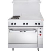 EV36S-2FP24G240 Vulcan, 15.8 kW Electric Restaurant Range, 2 French Plate, Standard Oven, 24" Thermostatic Griddle