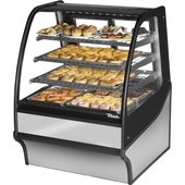 TDM-DC-36-GE/GE-S-S True, 36" Curved Glass Dry Bakery Display Case