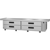 CR110A Hoshizaki, 110" 4 Drawer Refrigerated Chef Base Refrigerator, Low Profile, Steelheart Series