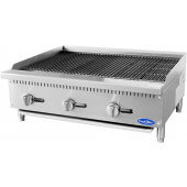 ATCB-36 CookRite, 36" Countertop Gas Charbroiler, Lava Rock, 105,000 Btu