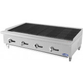 ATCB-48 CookRite, 48" Countertop Gas Charbroiler, Lava Rock, 140,000 Btu