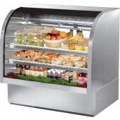 TCGG-48-S-HC-LD True, 48" Curved Glass Refrigerated Deli Display Case