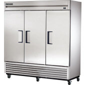 TS-72-HC True, 78" 3 Solid Door Reach-In Refrigerator, TS Series