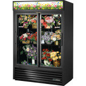GDM-47FC-HC-LD True, 54" 2 Slide Glass Door Floral Case Refrigerated Merchandiser