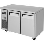 JUR-48S-N6 Turbo Air, 48" 2 Solid Door Undercounter Refrigerator, Side Mount, J Series