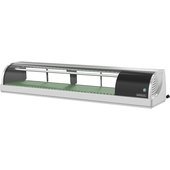 HNC-150BA-R-SLH Hoshizaki, 59" Curved Glass Refrigerated Sushi Display Case, Right Side Compressor