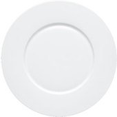 5000015B Bon Chef, 12" Bone China Charger Plate, White