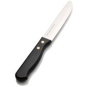 S935 Bon Chef, Solid Stainless Steel 10" Gaucho Round Tip Steak Knife (12/pkg)