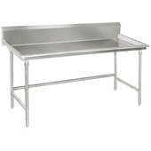 BSR-48 Advance Tabco, 48" Stainless Steel Sorting Table w/ Backsplash
