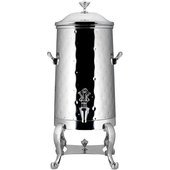 49001C-H Bon Chef, 1.5 Gallon Insulated Hammered Stainless Steel Coffee Urn w/ Chrome Trim