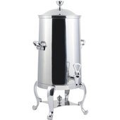 49001C-E Bon Chef, 1.5 Gallon Insulated Electric Stainless Steel Coffee Urn w/ Chrome Trim
