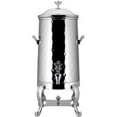 49001C-H-E Bon Chef, 1.5 Gallon Insulated Electric Hammered Stainless Steel Coffee Urn w/ Chrome Trim