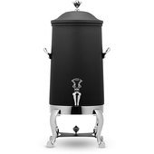 49005C-NERO Bon Chef, 5 Gallon Insulated Nero Finish Stainless Steel Coffee Urn w/ Chrome Trim