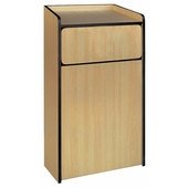 WR-35 Winco, 35 Gallon Wooden Food Waste Receptacle Enclosure w/ Tray Top