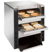 CT4-208Dual Vollrath, 4,900 Watt Commercial Dual Conveyor Toaster, 1,100 Slices/Hr, 3" & 1.5" Openings, 208V