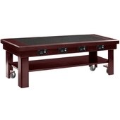 7552384 Vollrath, Dark Red Mahogany Induction Buffet Table, 4 Warmers