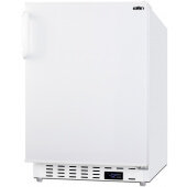 ALFZ36 Summit Appliance, 20" Solid Door Undercounter Freezer, White, ADA