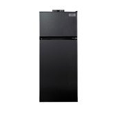 BKRF1119B Accucold, 24" Double Door Reach-In Refrigerator / Freezer, Black, ADA